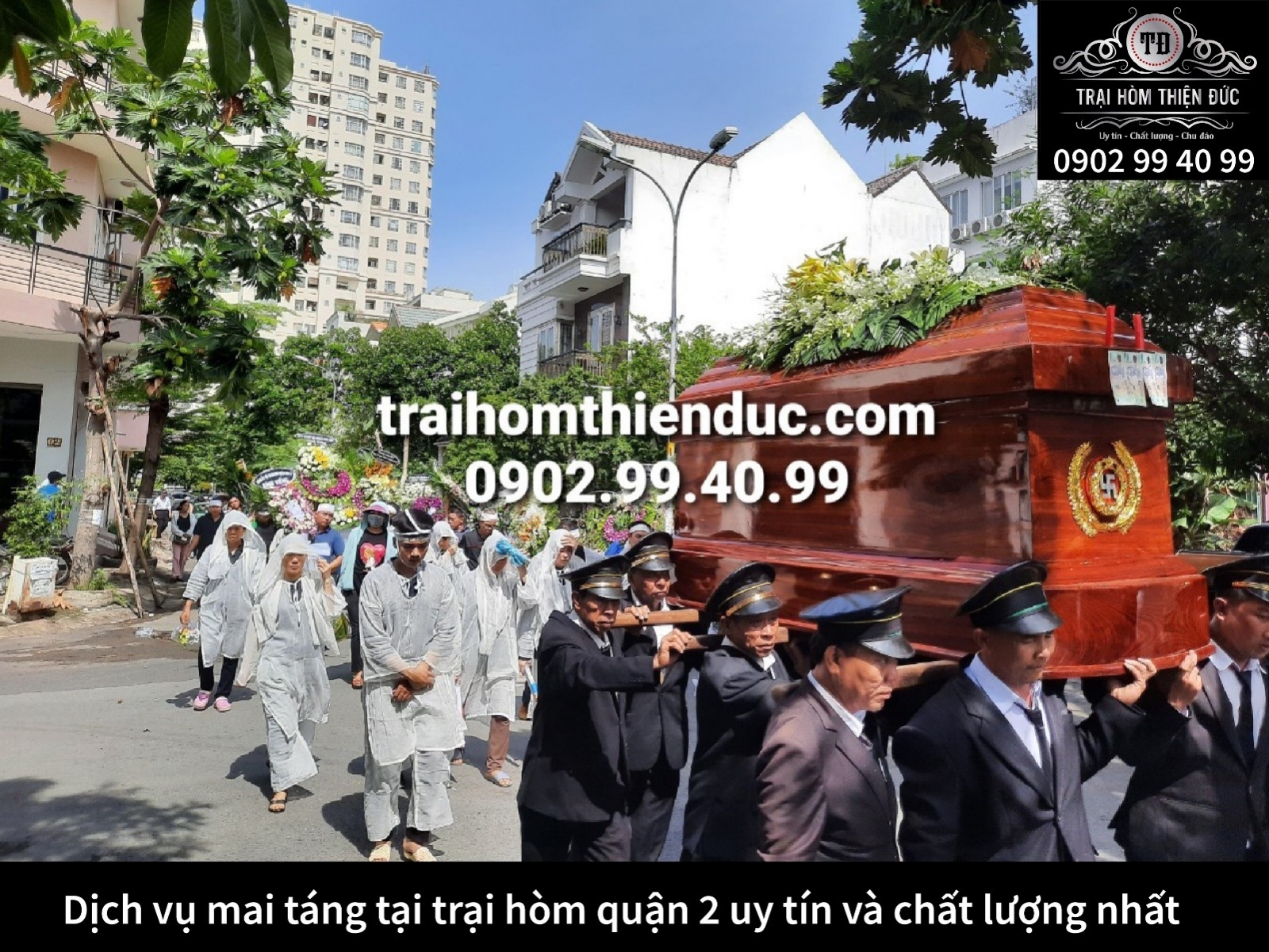 Quan tài an táng gỗ trai – Dịch vụ mai táng chuyên nghiệp tại quận 2