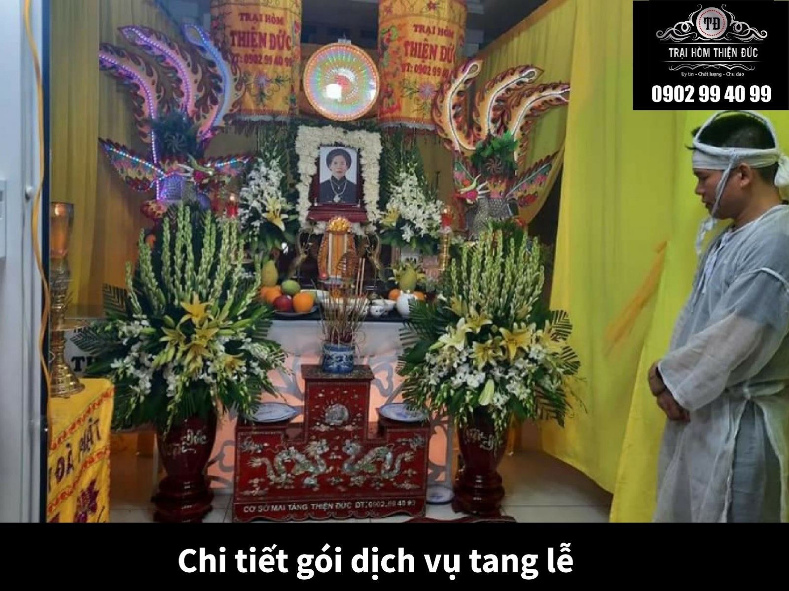 Giá dịch vụ tang lễ trọn gói ở quận 5 - Trại hòm Thiện Đức