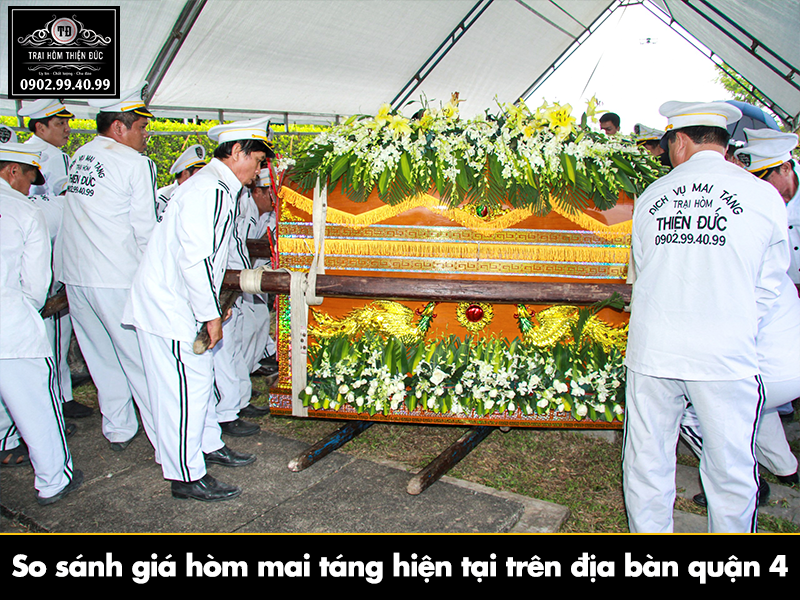 So sánh giá hòm mai táng hiện tại trên địa bàn quận 4